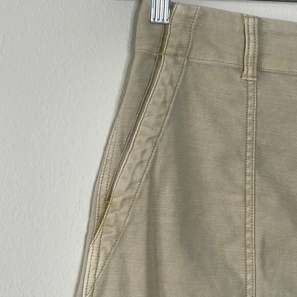 Faherty Women's   Cotton Stretch Utility Pockets Surplus Mini Skirt Size 8 - Picture 4 of 9